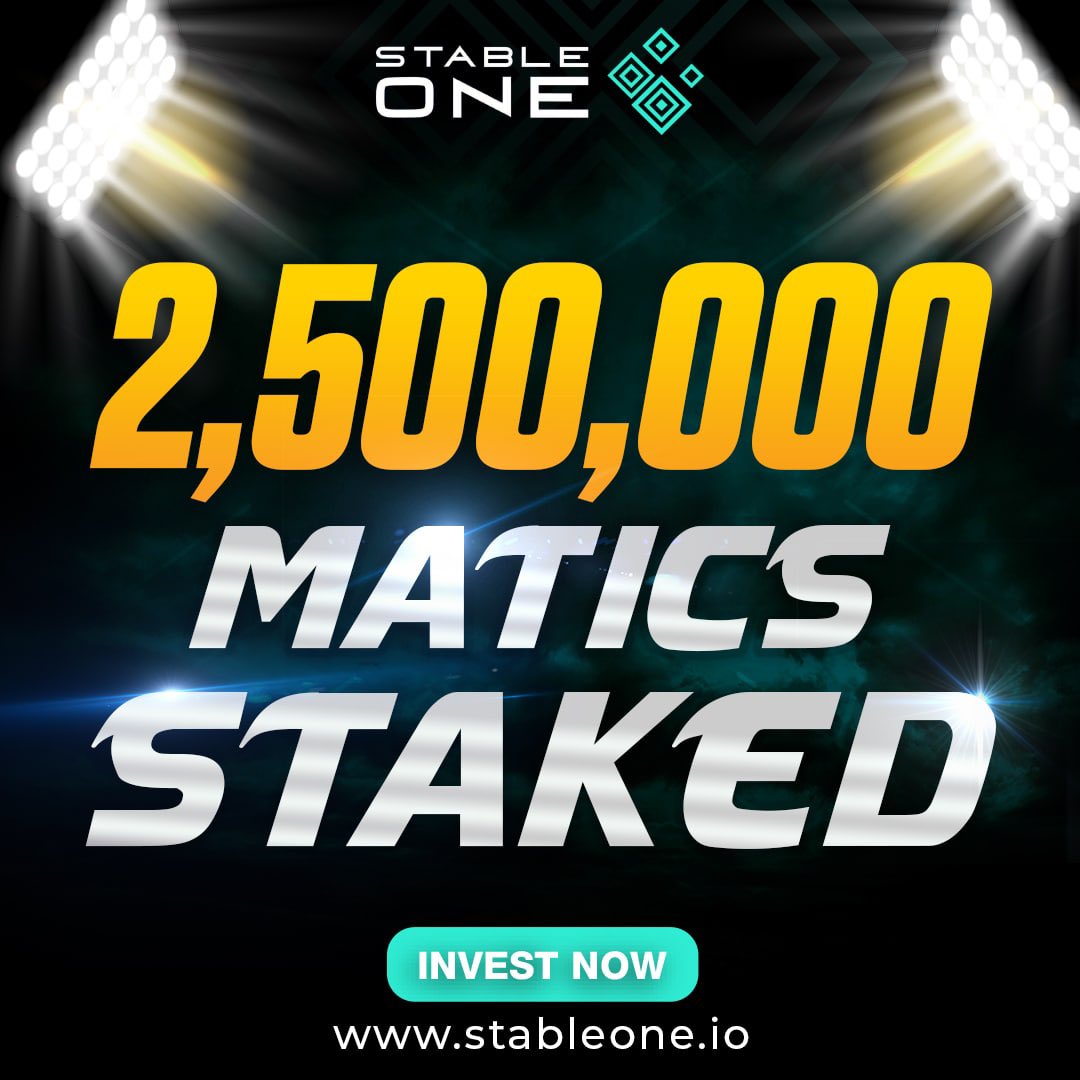 StableOneMatic's tweet photo. We’re getting closer to 3 MILLION MATIC staked!!

Who’s getting in before the Dragon Eggs?

#Polygon
#MATIC
#Crypto https://t.co/jfc1zhm4WV