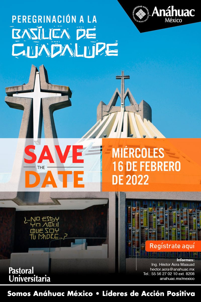 Diseno_Anahuac's tweet photo. No te pierdas la perigrinación a la Basílica de Guadalupe el 16 de febrero https://t.co/zqZv1haTI9