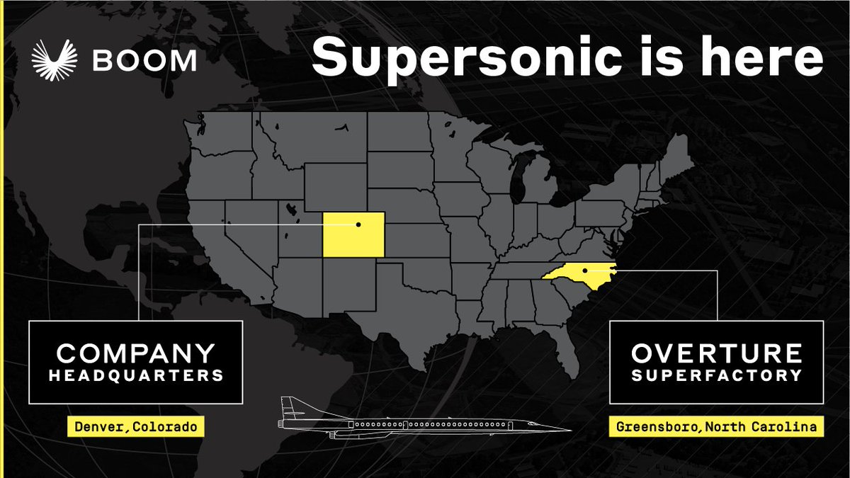boomsupersonic's tweet photo. Supersonic is here … in Greensboro, North Carolina. https://t.co/yhIEWIPcrK #OvertureSuperfactory https://t.co/7UzmZKunvN