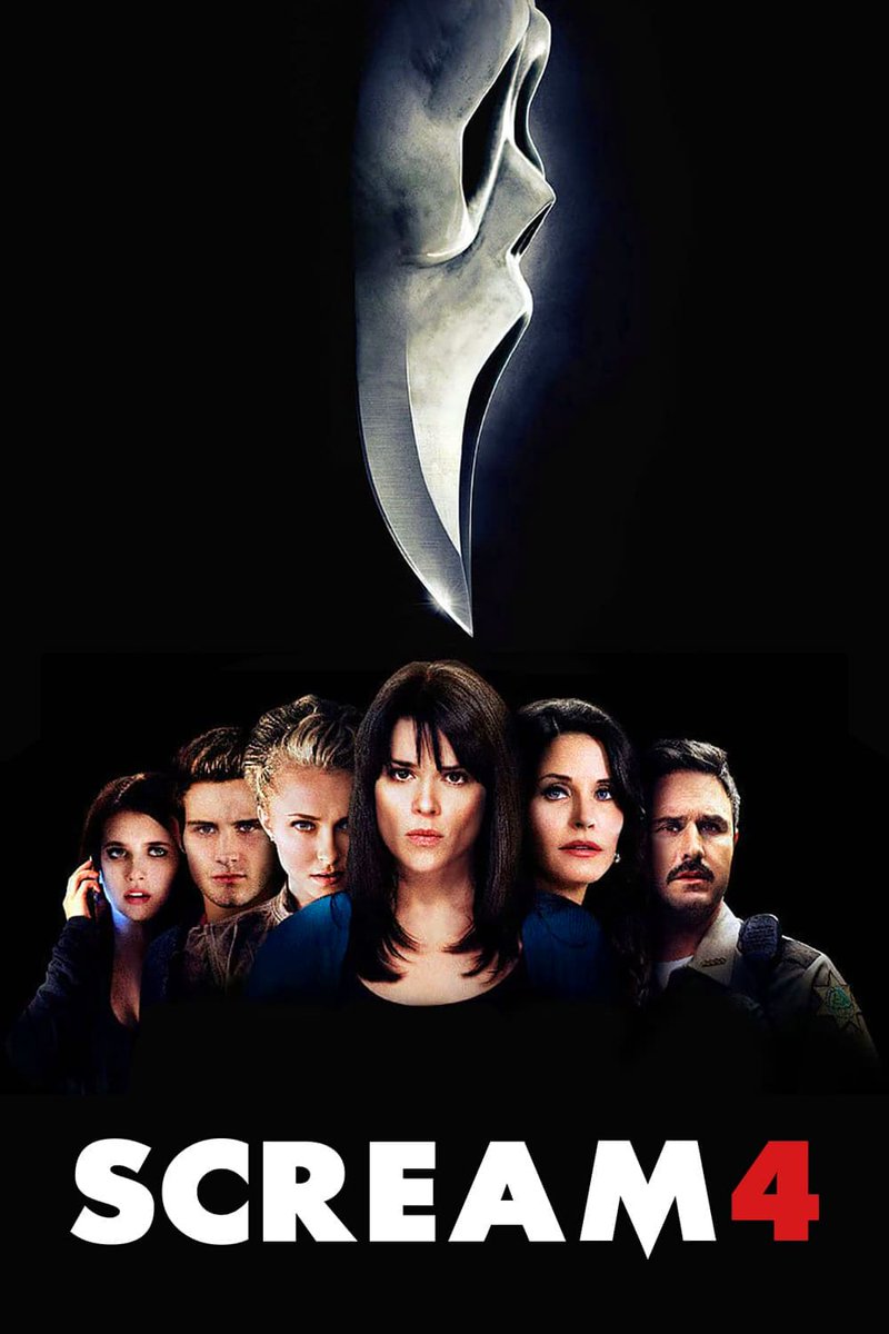 TeamCastagnet's tweet photo. SCREAM 4.
Film d'horreur américain réalisé par Wes Craven et sorti en 2011.
4ème volet de la franchise slasher Scream.
Diffusion ce soir, à 20h55, sur @LaChaineRTL9.
#Scream4 #Scream2011 #Horreur #Slasher #ScreamFan #Film2011 #Film #RTL9 #Télévision #Scream #GhostFace #WesCraven https://t.co/XlFXfZ0ZcX
