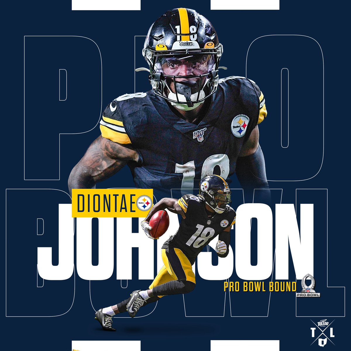ToledoFB's tweet photo. Congratulations to @Juiceup__3 for being selected to the @NFLProBowl 

#NextLevelRockets | #ONErocket https://t.co/XUG5diR6JG