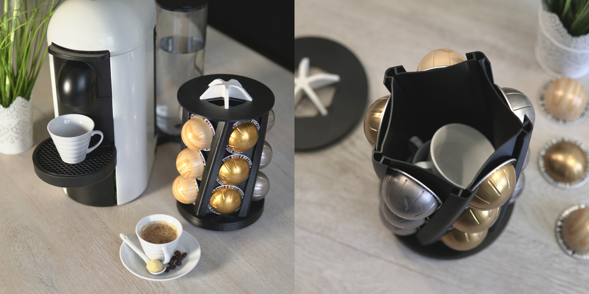 Shapr3D's tweet image. Coffee, anyone? How about a custom #coffeecapsule holder? #Shapr3D user Gregor Exner (IG: @gregsolves) came up with this compact capsule tower ​​☕ Once the #design was done, he 3D printed it, enjoying the new possibilities that opened up with Shapr3D 💫