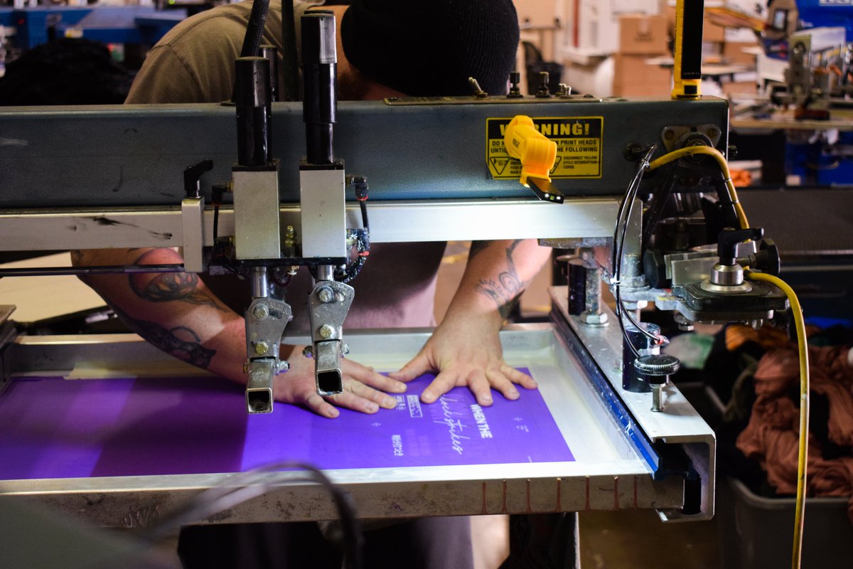 Keeping it tight with new <a href="/WTClockStrikes/">⚡️When the Clock Strikes⚡️</a> merch
#screenprinting #merch