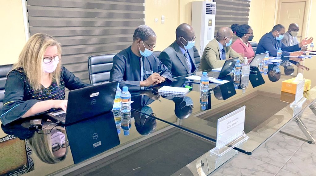barryrodB's tweet photo. #Nouakchott. @WHOAFRO High level mission in #Mauritania for the launching of the project related to Emergency Response Teams, use or strengthening. Pics of the meeting with MoH. Presence of @SalamGueye Regional Emergencies Director for Africa. https://t.co/suzVxbfBgD