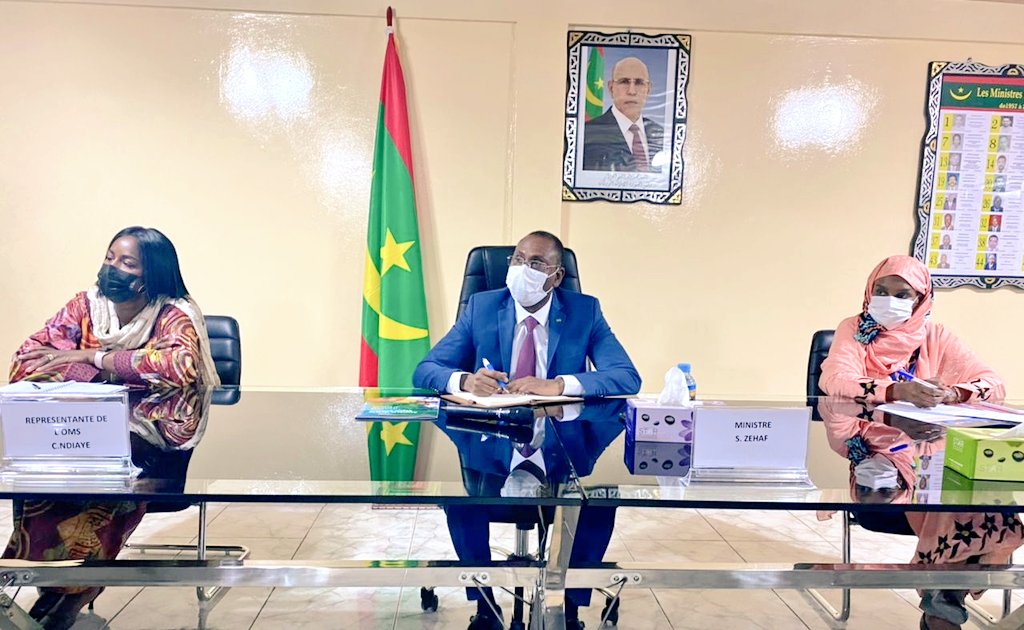 barryrodB's tweet photo. #Nouakchott. @WHOAFRO High level mission in #Mauritania for the launching of the project related to Emergency Response Teams, use or strengthening. Pics of the meeting with MoH. Presence of @SalamGueye Regional Emergencies Director for Africa. https://t.co/suzVxbfBgD