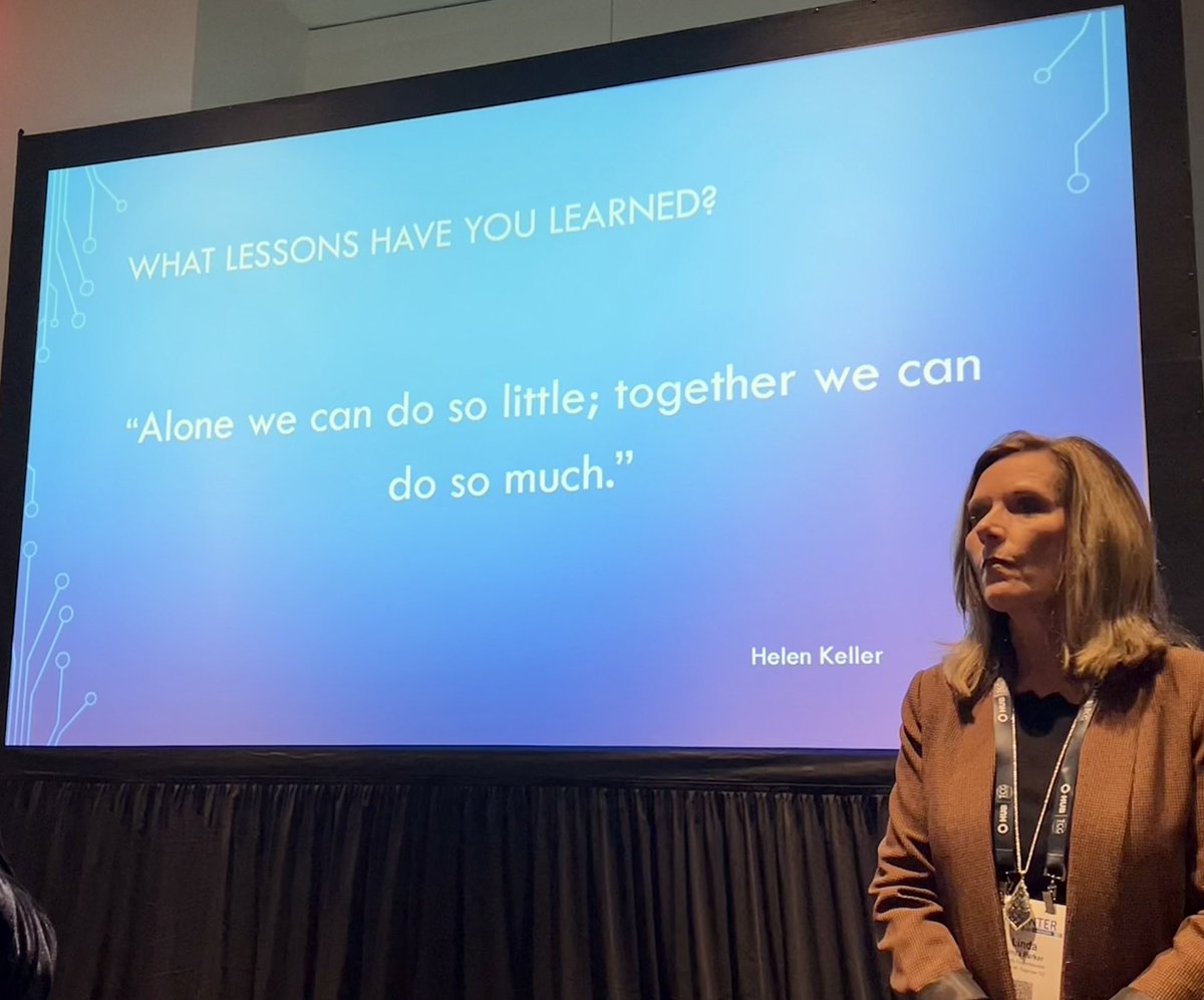 A big thanks to Dr. Elizabeth Clark and Dr. Linda Parker for leading an insightful session on the power of collaboration and connection across districts this morning! #TogetherWeAreBetter #TASA2022 <a href="/LParkerEdD/">LParkerEdD</a>