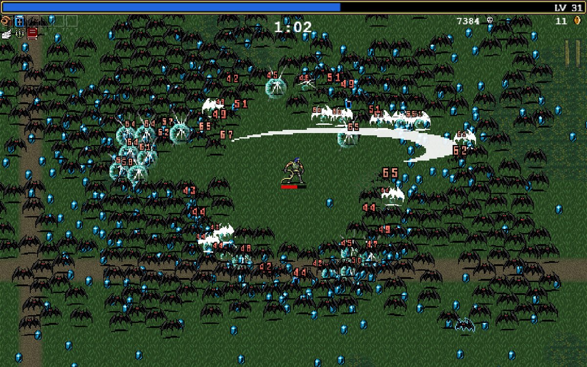 phaser_'s tweet photo. Vampire Survivors is the 15th most play game on Steam right now with 17.6k Overwhelmingly Positive reviews. Amazing work! So proud this is made in Phaser 😊 https://t.co/msFGhVNIIk https://t.co/mPNPiRZ1tx