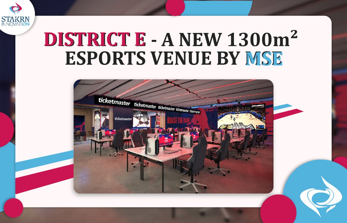 📢<a href="/MSE/">Monumental Sports & Entertainment</a> is willing to build a new 1300m² esports and entertainment venue called District E!

The live-event theater will offer a 365-day-a-year event schedule, with esports, community events, gaming, music &amp; more in Washington D.C.

#STAKRN #venues #esports