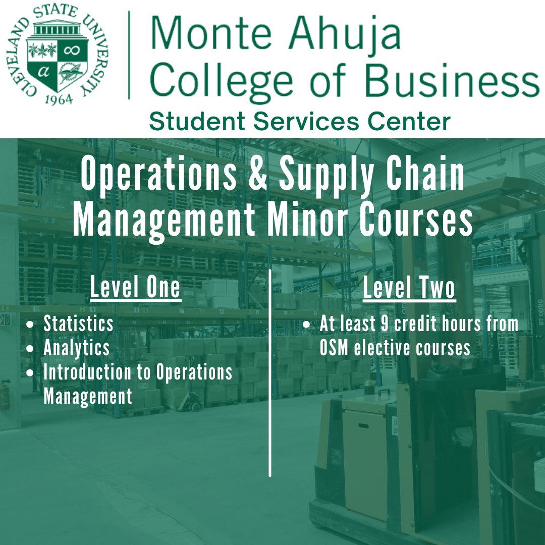 CSUCOBSS's tweet photo. Check out this thread!
The Monte Ahuja College of Business offers a major, minor, and certificate in Operations &amp; Supply Chain Management. Read more below. Please contact an advisor if you have any questions!
#clestate #csubiz #studentadvising #spring22 https://t.co/7pS7IG5VjE