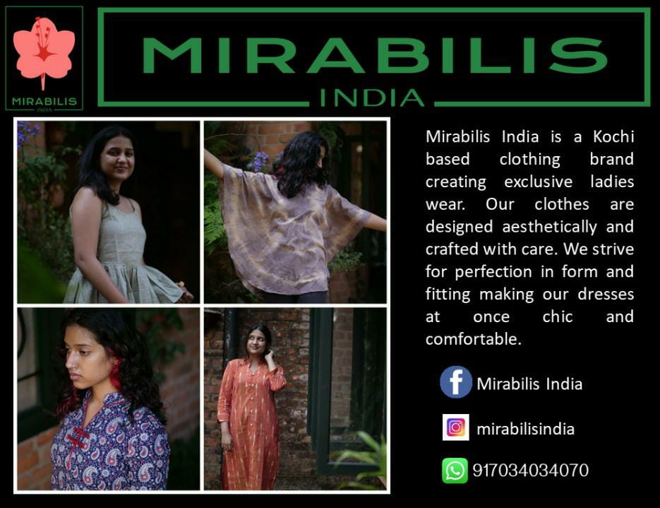 wenfoundation_'s tweet photo. Mirabilis India is a Kochi based clothing brand creating exclusive ladies wear. 
Our clothes are designed aesthetically and crafted with care. We strive for perfection in form and fitting, making our dresses both chic &amp; comfortable.
Visit mirabilisindia on Instagram to know more! https://t.co/JkvF1Og5L9