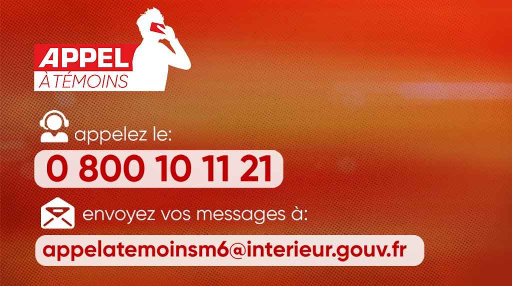 #AppelATemoins 
Pour témoigner et peut-être aider les enquêteurs, contactez-nous  ⤵
