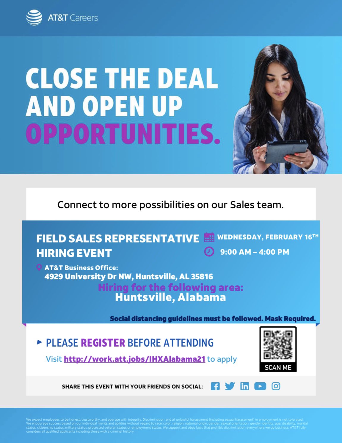 omar-pina-on-twitter-at-amp-t-field-sales-reps-hiring-event-for-the-huntsville-alabama-area-come-meet-our-hiring-managers-on-wednesday-february-16th-from-9-00am-4-00pm-at-4929-university-dr