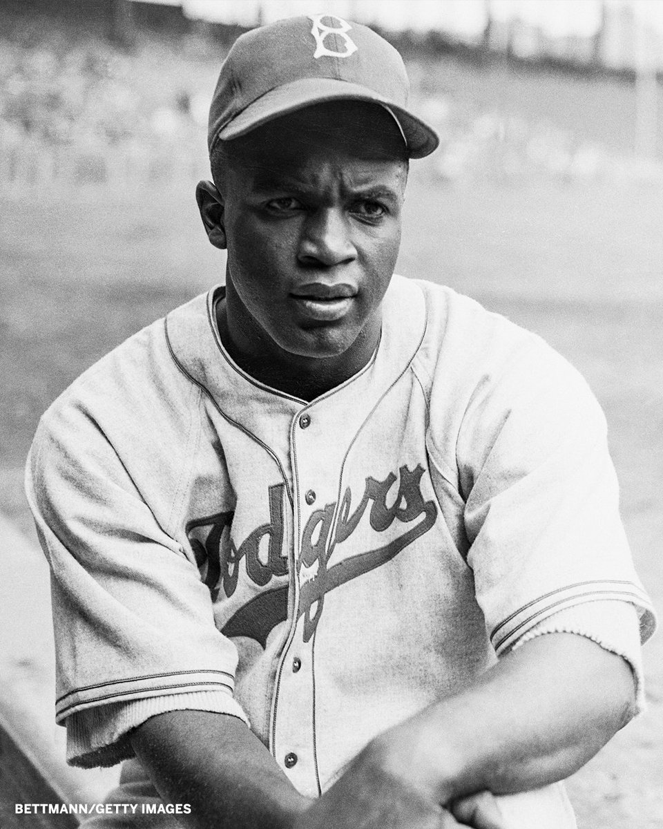 espn's tweet photo. A hero whose impact stretched far beyond baseball ❤️ 

The legendary Jackie Robinson was born 103 years ago today. https://t.co/MCFq8eRUxY