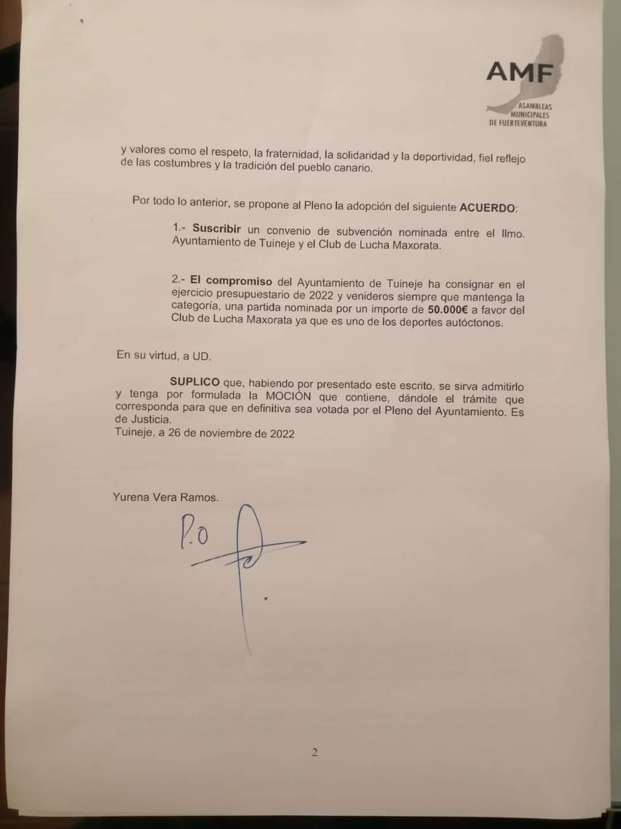 📑𝐆𝐑𝐔𝐏𝐎 𝐀𝐌𝐅 𝐓𝐔𝐈𝐍𝐄𝐉𝐄 𝐏𝐑𝐄𝐒𝐄𝐍𝐓𝐀 𝐔𝐍𝐀 𝐌𝐎𝐂𝐈𝐎́𝐍 𝐏𝐀𝐑𝐀 𝐐𝐔𝐄 𝐄𝐋 𝐀𝐘𝐔𝐍𝐓𝐀𝐌𝐈𝐄𝐍𝐓𝐎 𝐃𝐄 𝐓𝐔𝐈𝐍𝐄𝐉𝐄 𝐒𝐔𝐒𝐂𝐑𝐈𝐁𝐀 𝐔𝐍 𝐂𝐎𝐍𝐕𝐄𝐍𝐈𝐎 𝐃𝐄 𝐒𝐔𝐁𝐕𝐄𝐍𝐂𝐈𝐎́𝐍 𝐏𝐀𝐑𝐀 𝐄𝐋 𝐂𝐋𝐔𝐁 𝐃𝐄 𝐋𝐔𝐂𝐇𝐀 𝐌𝐀𝐗𝐎𝐑𝐀𝐓𝐀.🤼‍♀️