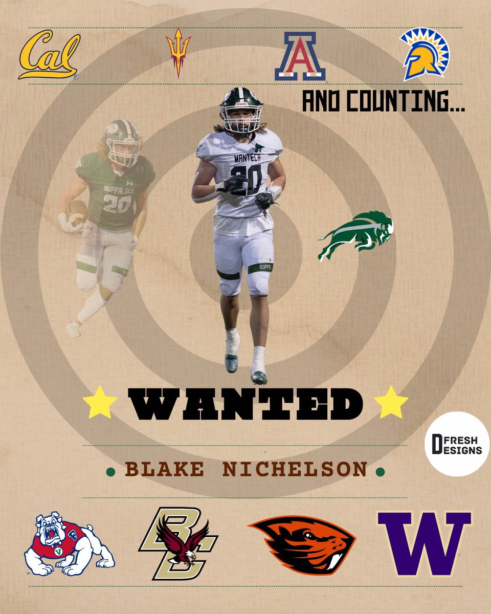 DFreshDesigns's tweet photo. Big things coming @NichelsonBlake way! Keep workin hard. #GoBuffs #RollOn @MantecaFootball https://t.co/9Dwyxk0FJg