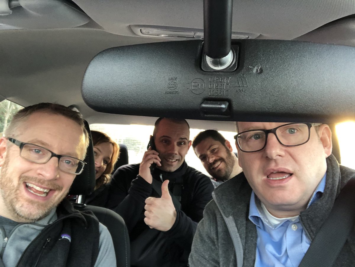 Steiner_Matthew's tweet photo. This popped up on my phone!! Today, 2 years ago - driving from breakfast at Hobee’s (where Mandy probably had the special cake) to @vmware campus. I miss bumping into people on El Camino… @kwfultz @mandystor @baecke @sammcgeown #cmbu https://t.co/My26U35wL3
