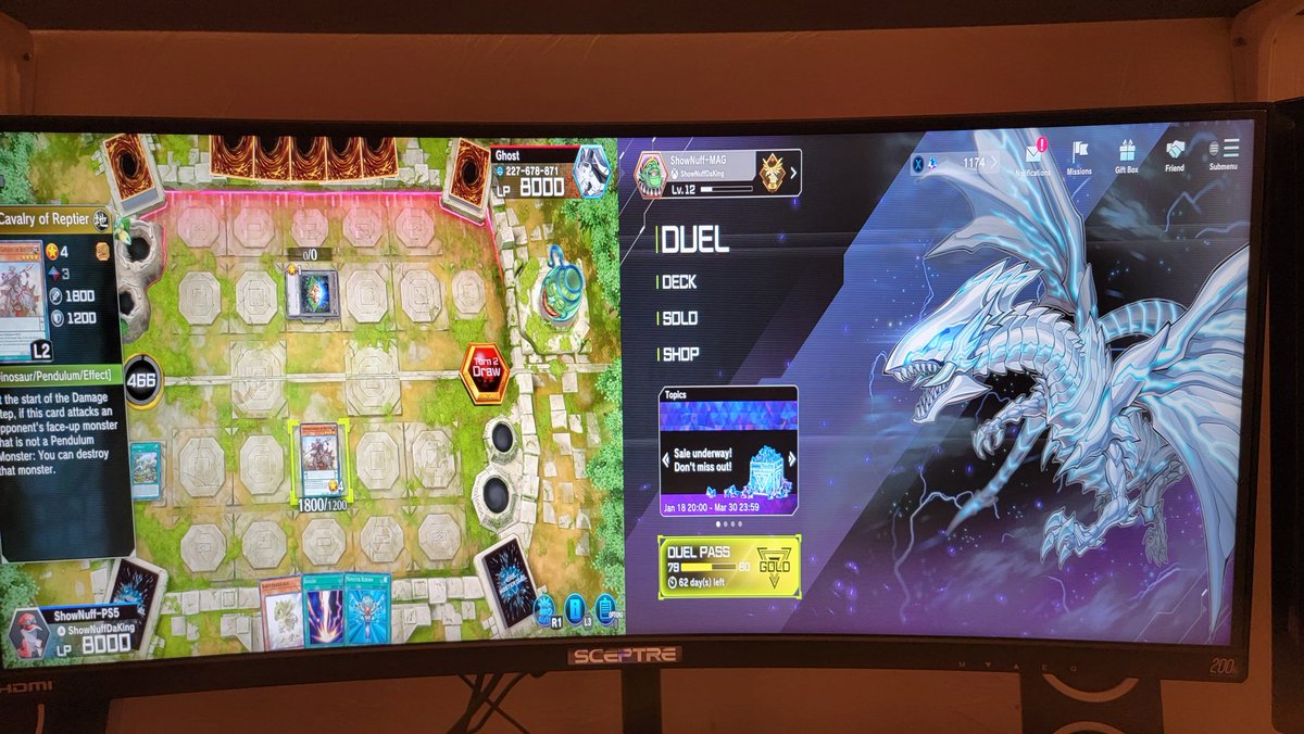 MAGNerdPodcast2's tweet photo. This is true dedication playing #MasterDuel on ps5 and series x at the same damn time lol https://t.co/mEZAlCBI1l