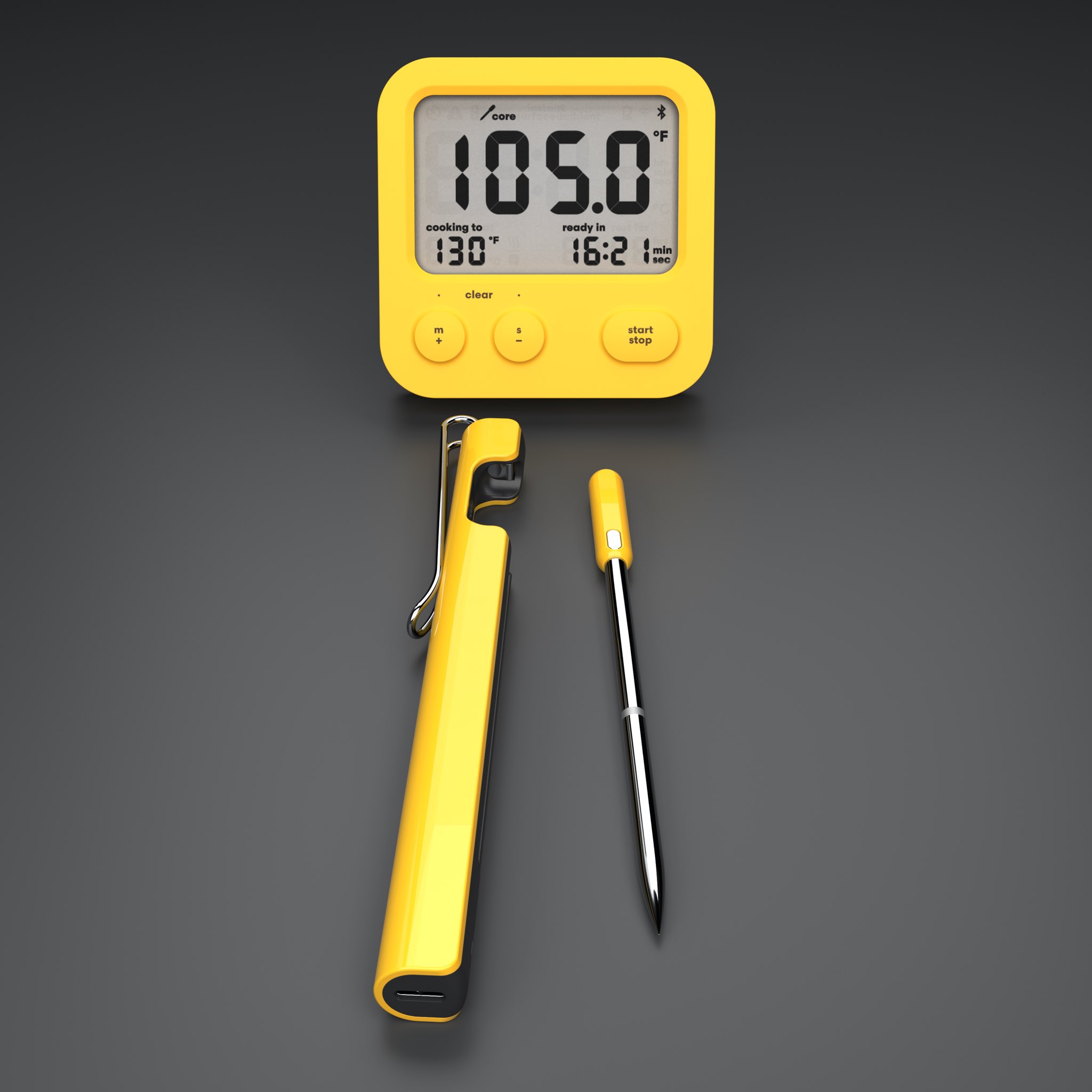 Combustion Predictive Thermometer & Display, wireless with 8 sensors