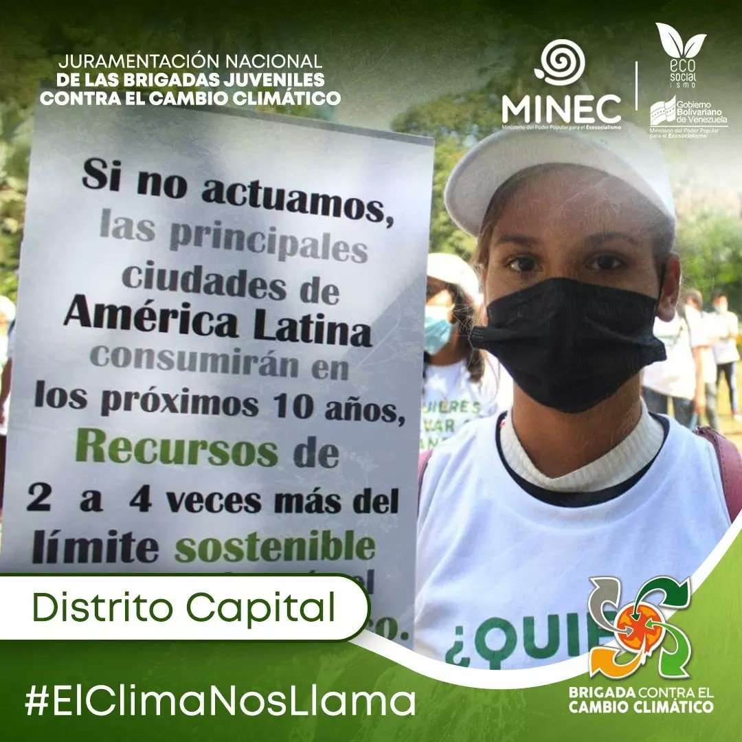 #AsíFue || Toda la juventud caraqueña se reunió este #30Ene en las instalaciones del Jardín Botánico de la Capital donde fueron juramentados más de 100 jóvenes en las Brigadas Juveniles Contra el Cambio Climático.

#ElClimaNosLlama