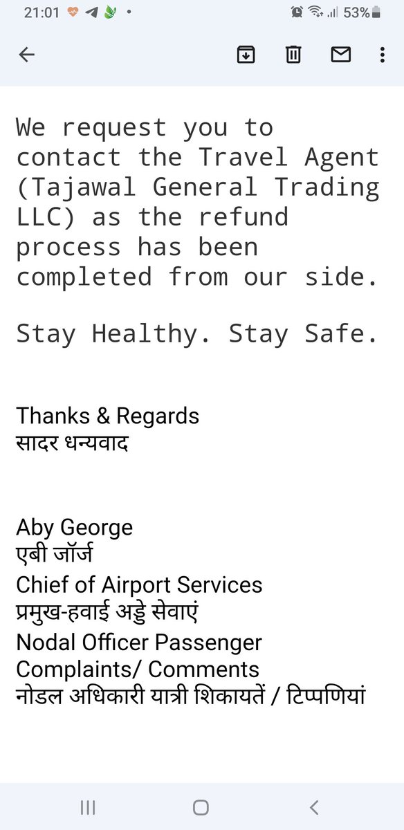 prageethpp's tweet photo. as per @FlyWithIX airindia express the refund done to @Almosafer_UAE  account. But still waiting for a reply from @Almosafer_UAE https://t.co/qm12eZWd9f
