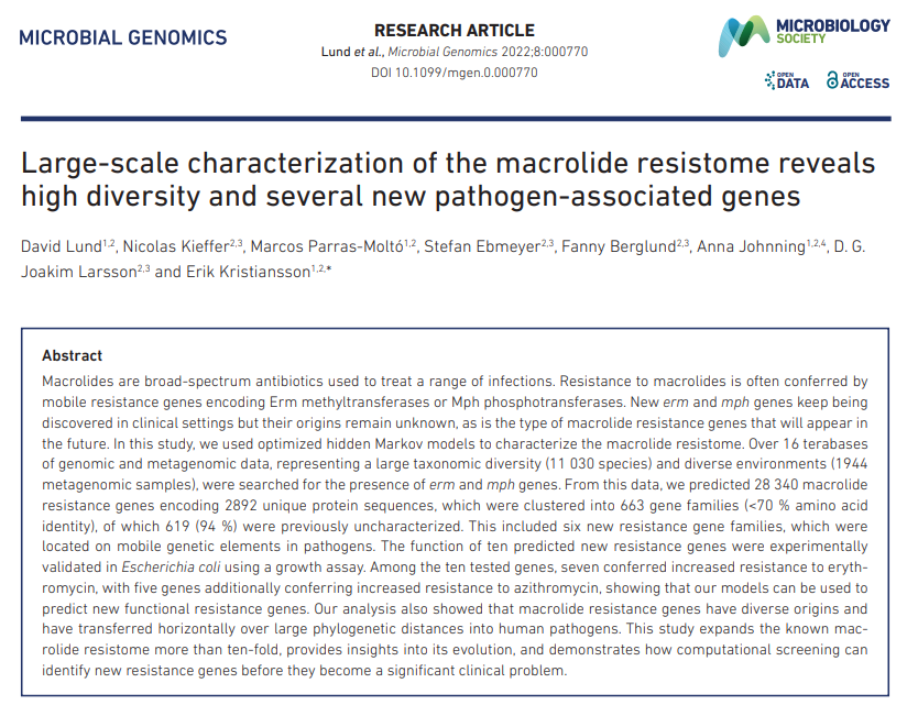 Detection of new resistance genes using bioinformatics and Hidden Markov Model