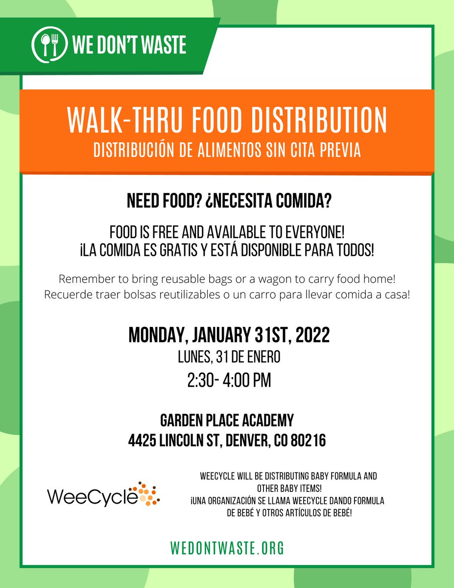 Reminder: We were able to reschedule our Garden Place Academy Market! If you can't make it today, check out our schedule for the rest of the month: wedontwaste.org/what-we-do/mob…