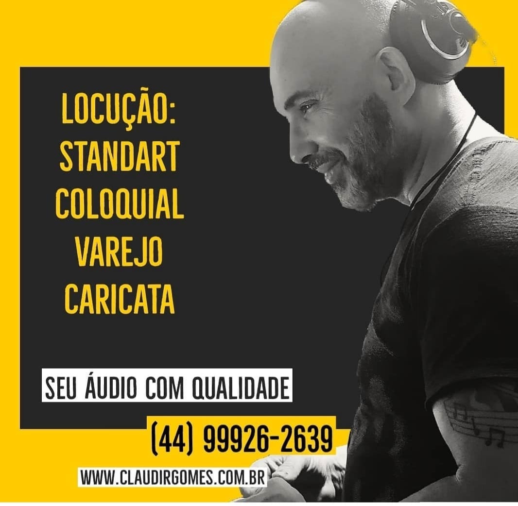 Precisa de voz? 
Acesse claudirgomes.com.br  
#voiceover 
#brazilianvoiceover
#locutor
#produtor
#institucional
#produtora
#narrador
#locucao