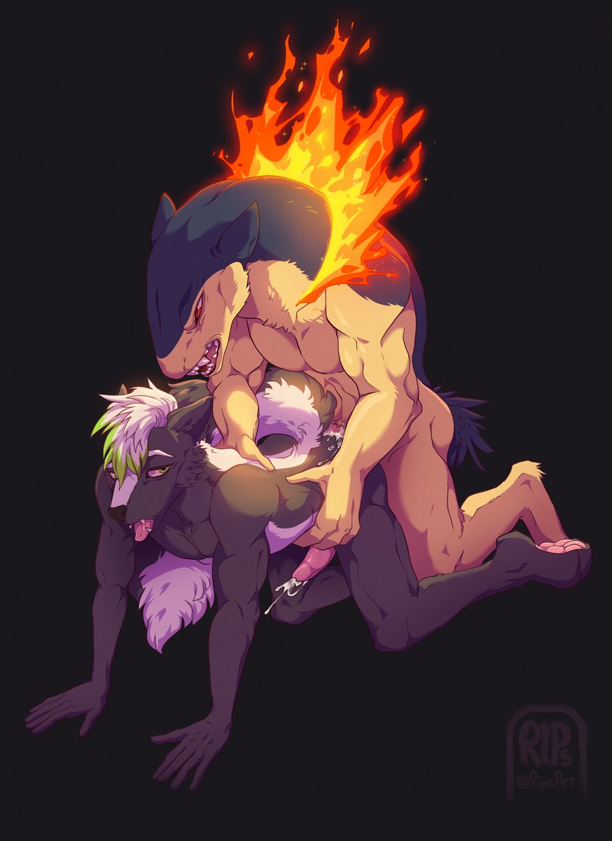 Returning after a rather long Winter break with this commission for <a href="/I_CanBee/">Smelly Idiot</a> featuring their character and Typhlosion🔥