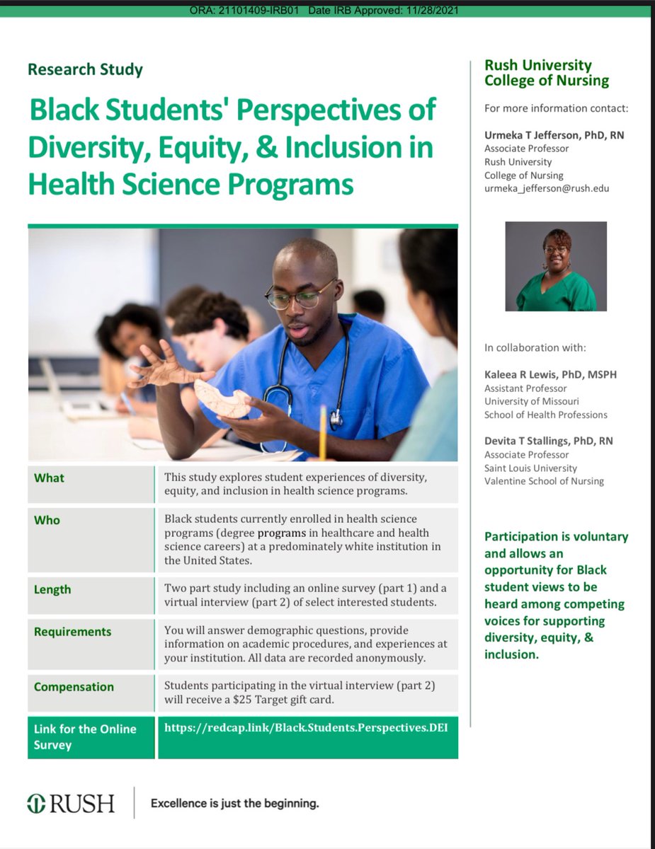 theNSBPA's tweet photo. Black college students enrolled in health science programs are invited to participate in a national online survey about diversity, equity, and inclusion at predominantly white academic institutions in the United States. Access the survey here https://t.co/4sDrcEb8hI https://t.co/HH9mht1dhS