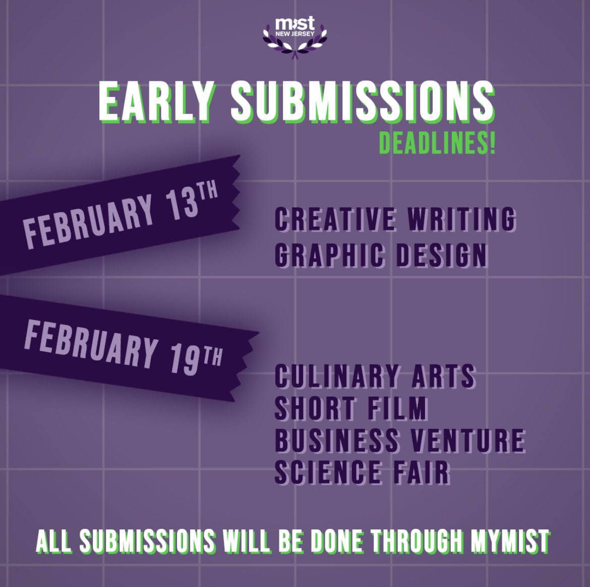 specific rules for each competition can be found at mistnj.com/rules. contact mistnj.competitions@getmistified.com with any questions or concerns!