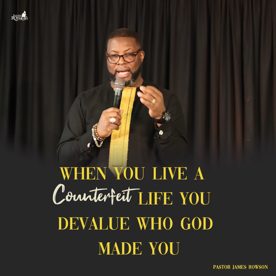 JLRowsonMin's tweet photo. You will never experience the fulness of who you can be, being counterfeit. #CounterfeitChristians https://t.co/SBMOfTLfv1
