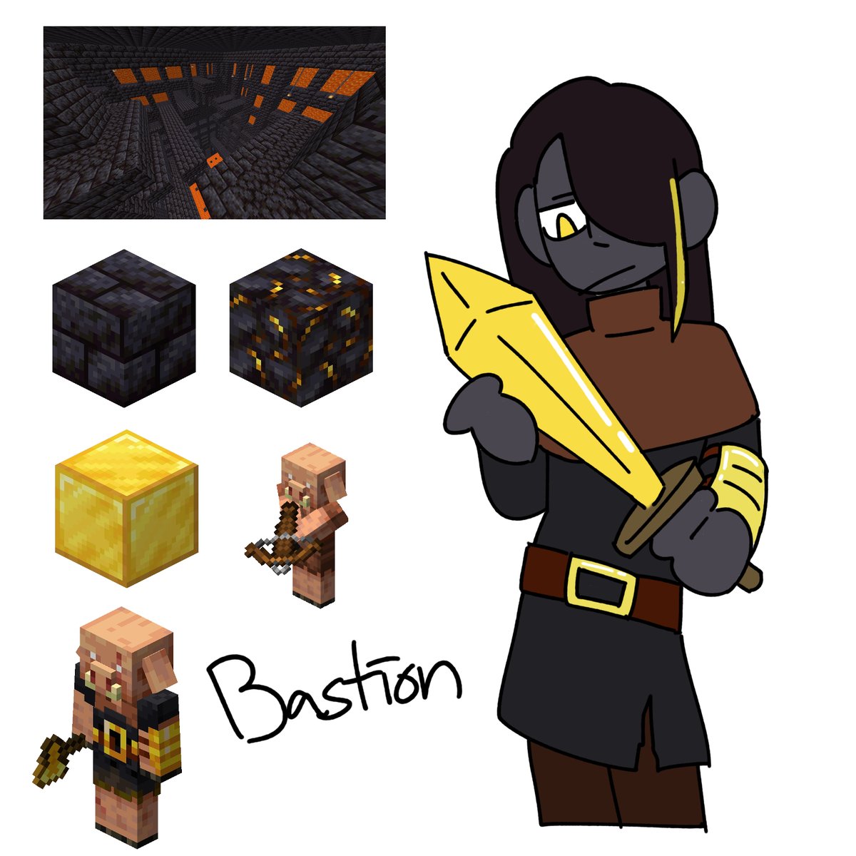 EnglishTea78's tweet photo. As I promised I got some basalt and bastion for you guys!
(Both of them use she/her pronouns)
#characterdesign #minecraftblocks #minecraftcharacter #basalt #bastion https://t.co/HmTyjToYFo