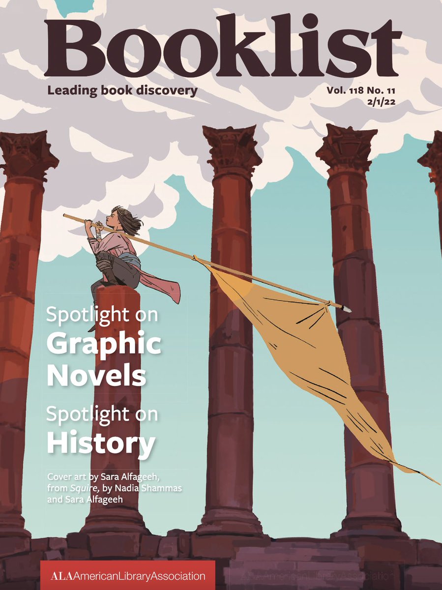 SaraAlfageeh's tweet photo. Holy crap, SQUIRE is the cover of Booklist!! https://t.co/Fb0rmJh2d2
