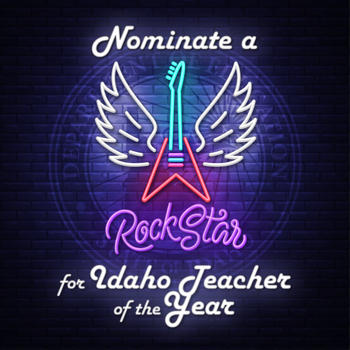 IdDeptOfEd's tweet photo. We are now accepting nominations for our state's top teaching honor, #Idaho Teacher of the Year! ANYONE can make a nomination, so please take a moment to nominate a special #teacher! Nominate here: https://t.co/hB4yUy4aoi

Nominations accepted through March 14 #idedu https://t.co/FmAGHk8n29