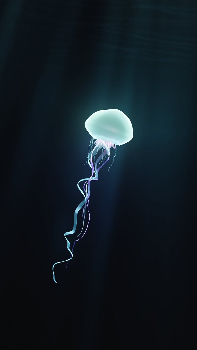 Lowpoly_rogue's tweet photo. #3d #indiedev RT @_z_vitamini: In the deep sea... I was make low poly jellyfish with Blender 3D #blender3d #lowpoly #render #cyles https://t.co/hN5TMsV6Ur