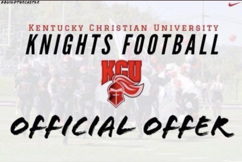 thetycehall's tweet photo. Blessed to receive another official offer to Kentucky Christian University 🔴⚫️#Goknights @CoachRussKCU @CoachRichRaglin @yaboyD3 @502SportsReview https://t.co/jZKK4MLZtk