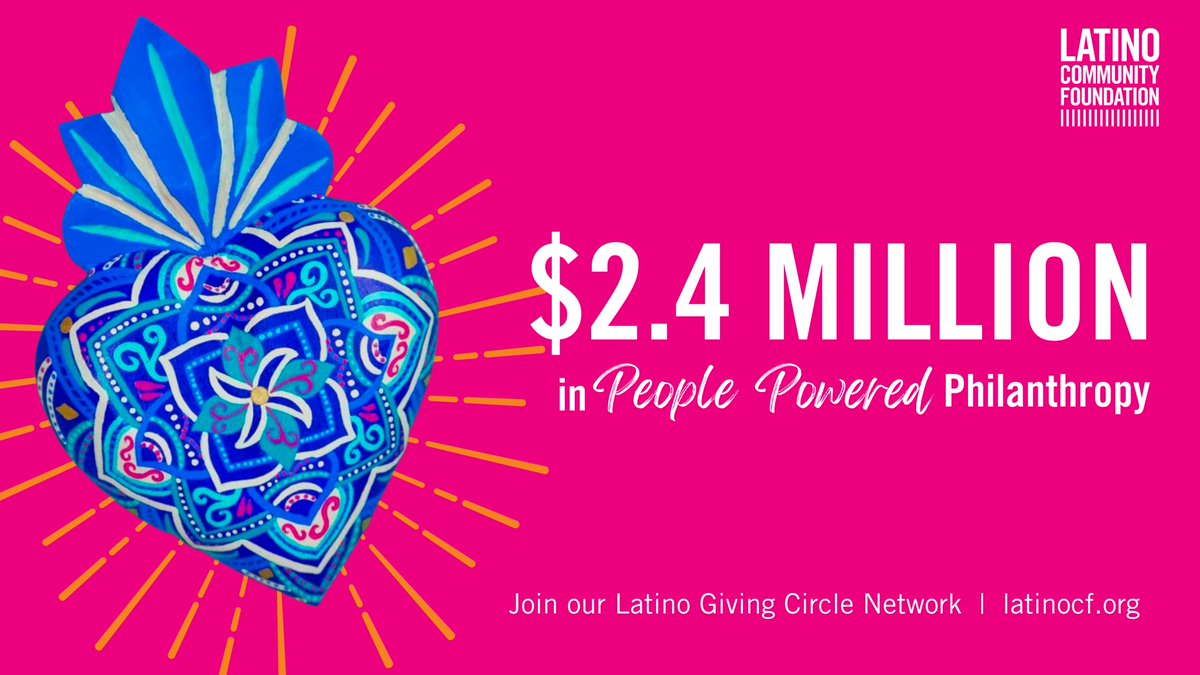 Proud to be a member of the largest network of Latino donors int he nation organized by <a href="/LatinoCommFdn/">Latino Community Fdn</a>! Our #LatinoGivingCircleNetwork has invested $2.4M in Latino-led grassroots orgs on the frontlines of social change. Join our movement: latinocf.org/latino-giving-…