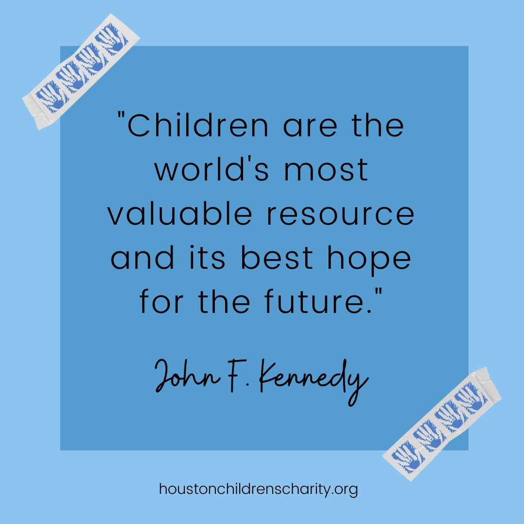 Why are we a children based organization? We think John F. Kennedy does a great job explaining it with this quote.