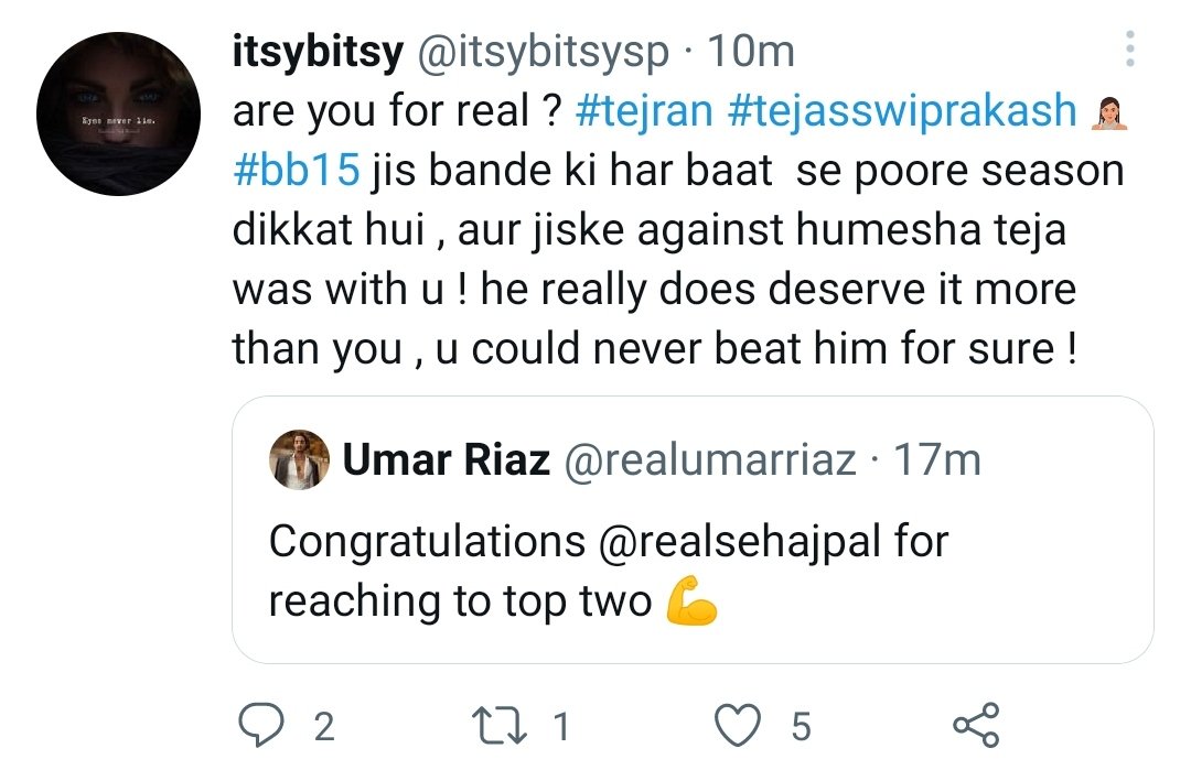 itsmemariyam's tweet photo. The way #UmarRiaz Destroying Fakeswi Nagin FD indirectly, Aag lagi hui h inki Nagin ko @realumarriaz ke hath ki chai peeni thi aur iske Nagin Fans ko Umar Se Congratulation chahiye apni Nagin ki fix jeet par🤣

ASLI WINNER UMAR RIAZ https://t.co/HHctzXnD8O https://t.co/xuRoCOi10M
