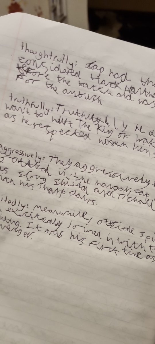 Really impressed with Harrisons homework.  He's written his sentences as a story this week. Using lots of big words very proud parent moment <a href="/school_ws/">WIlliamStockton</a> <a href="/king_kylie/">𝓀𝒾𝓃ℊ𝓀𝓎𝓁𝒾ℯ</a> <a href="/Class5_6W/">Class 5/6W</a>
