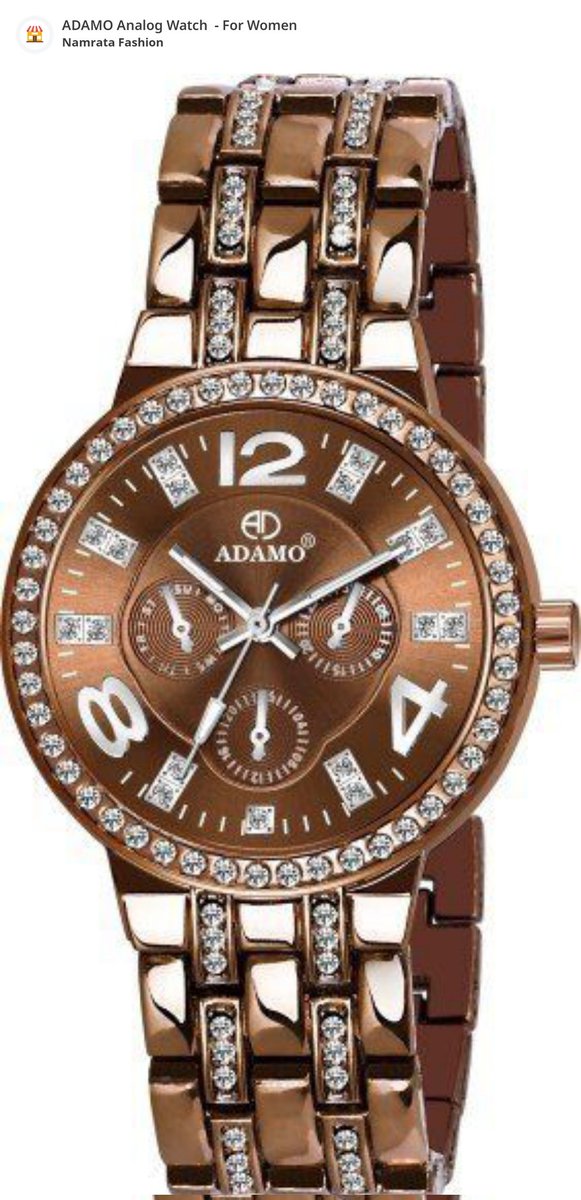 Check out this awesome product ADAMO Analog Watch  - For Women on SHEROES and support the budding women entrepreneurs. Click here:
shrs.me/mla7PiTIgnb