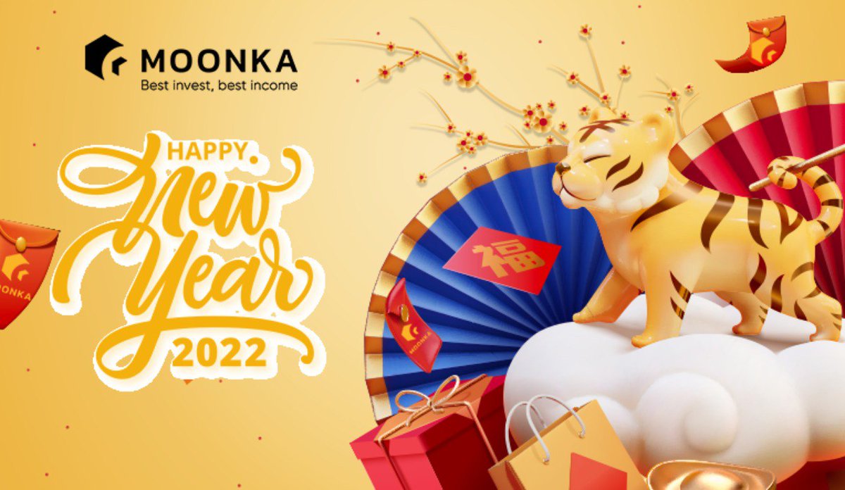 🎊 MOONKA CONGRATULATIONS in 2022! 🎊 On the occasion of the New Year of the Tiger, Moonka would like to wish everyone a happy, warm, peaceful, and prosperous spring 🎆 HAPPY LUNAR NEW YEAR!!!❤️