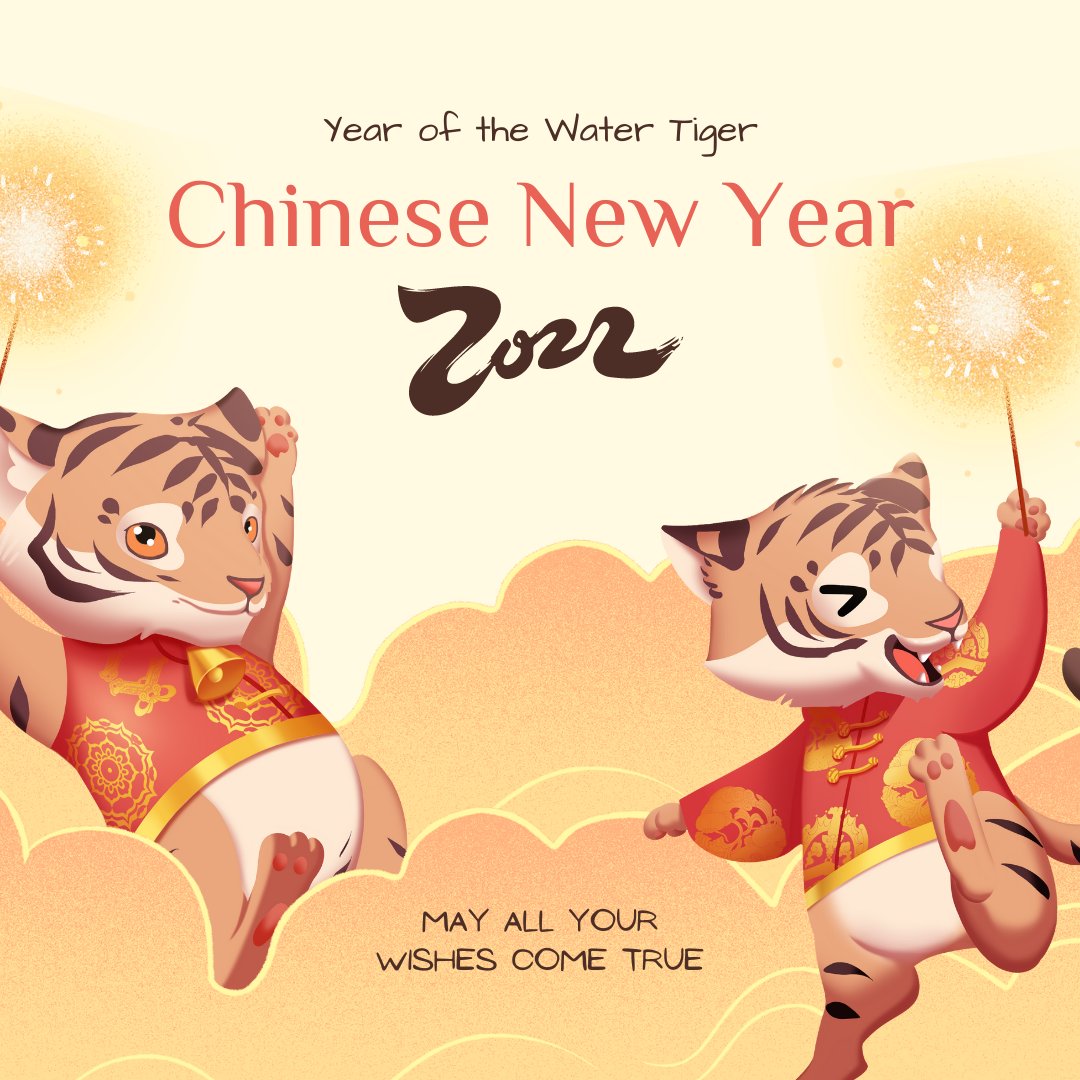 IsssDu's tweet image. Happy Chinese New Year!

Did you know that 2022 is a year of the Water Tiger that comes from Tiger’s five elements (Gold, Wood, Water, Fire, and Earth)?