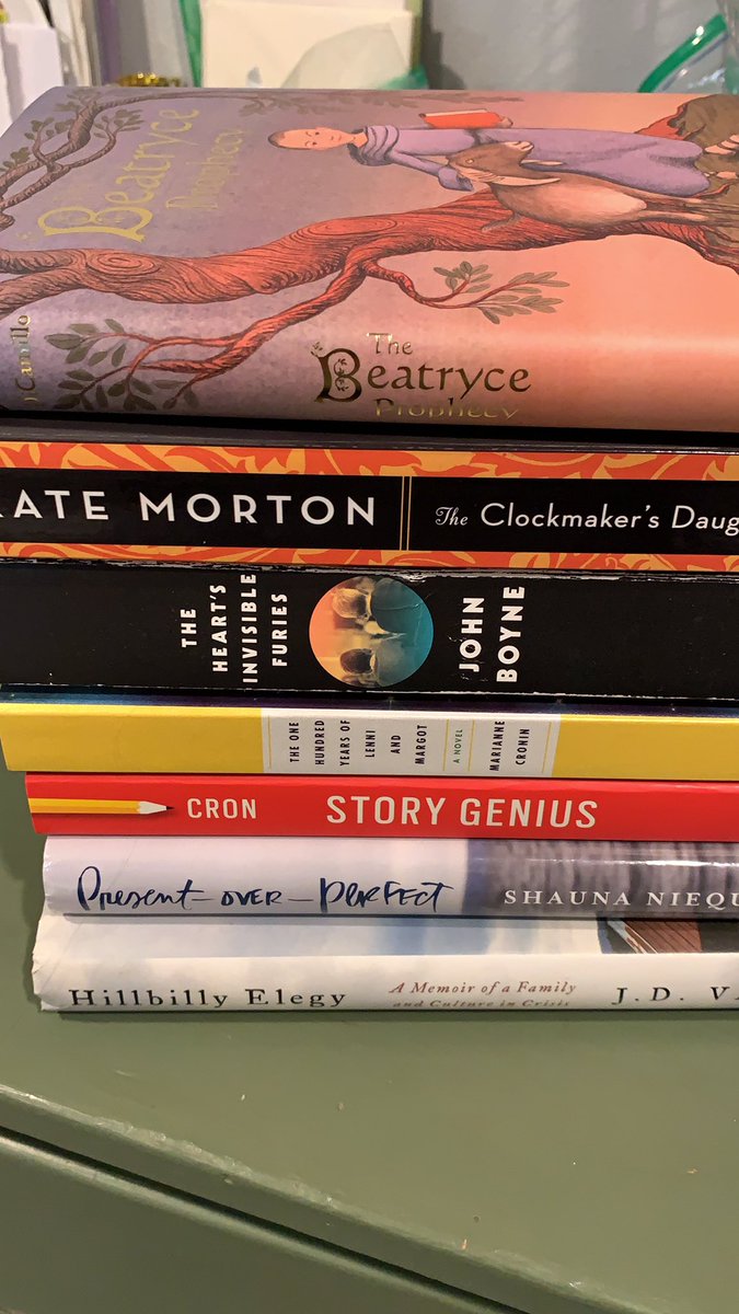 RachelTheWriter's tweet image. In no particular order, here are the next few books on my #readinglist  have you read them? Thoughts? Suggestions for my next stack? Looking forward to the variety!😁📚