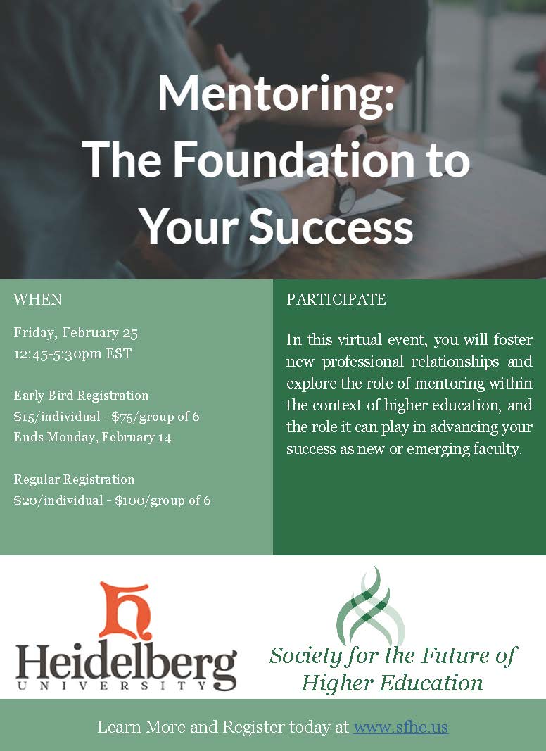SFHEorg's tweet photo. Register for our #mentoring virtual conference before Feb14th for our Early Bird discount!
https://t.co/fnNVKEagWF https://t.co/3Kc4IMhWdd