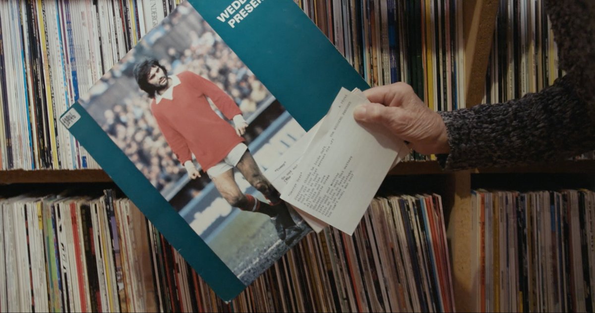 TWPdocumentary's tweet photo. Some more images from the visit to 'Peel Acres'. Including the famous filing cabinet, which led us to the 'George Best' album and the desk from where John Peel broadcast his shows.

@BBC6Music 
#theweddingpresent #somethingleftbehind #JohnPeel https://t.co/gwyGYostIK