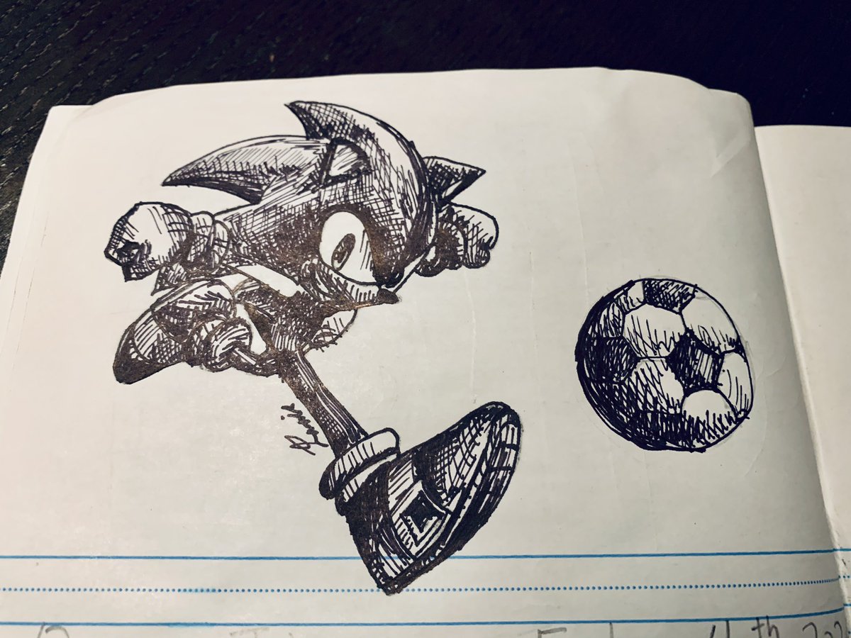 tadaomiart's tweet photo. Sonic balling pen sketch. 🖊
Do u like him?
#sonic #soccer #pensketch #soundspeed https://t.co/xk0Y98JzOb