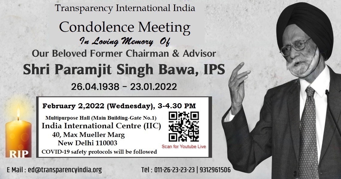 Please Join in condolence meeting  in the loving memory of P. S. Bawa #P_S_Bawa