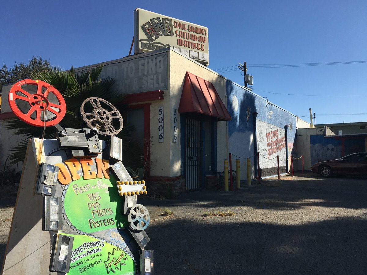 conor_holt's tweet photo. Los Angeles has lost many video stores over the years, most recently Eddie Brandt’s Saturday Matinee in NoHo. But they’re not all gone!

Here are some of the video stores still open in the LA area (thread)

#SaveTheVideoStore https://t.co/VOPUYzNxMi