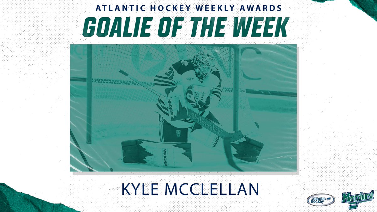 When you stop 75 of 77 shots in a weekend there is a good chance you're going to be rewarded! Kyle McClellan has been named <a href="/Atlantic_Hockey/">Atlantic Hockey America</a> Goalie of the Week!

📰: bit.ly/3s2iKSI